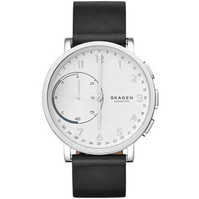 Hagen Connected Leather Hybrid Smartwatch skt1101